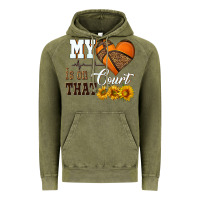 Vintage Olive my heart is on that court Vintage Hoodie - HRA Design Shop