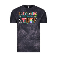 Cloud Black busy doing cool teacher stuff Vintage Tee - AdoDesignShop