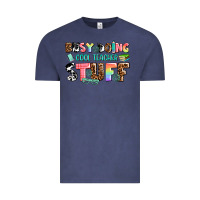 Vintage Denim busy doing cool teacher stuff Vintage Tee - AdoDesignShop
