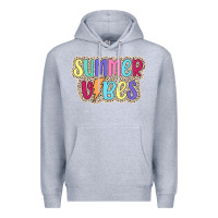 Heather Grey summer vibes Premium Hoodie - JahusDesignShop