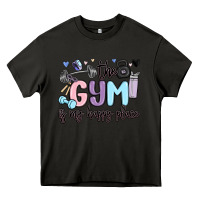 Asphalt the gym is my happy place Heavy Core Tee - MaliasSmallBusiness