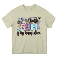 Mossy the gym is my happy place Heavy Core Tee - MaliasSmallBusiness