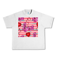 Lunar Rock valentines day heart and love balloons seamless pattern Urban Heavy Tee - BundleAndBundleShop