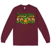 Burgundy shenanigans squad gnomes shamrock gold leopard glitter Long Sleeve Tee - Artiststas