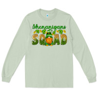 Matcha shenanigans squad gnomes shamrock gold leopard glitter Long Sleeve Tee - Artiststas