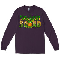 Plum shenanigans squad gnomes shamrock gold leopard glitter Long Sleeve Tee - Artiststas