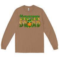 Toasted Coconut shenanigans squad gnomes shamrock gold leopard glitter Long Sleeve Tee - Artiststas
