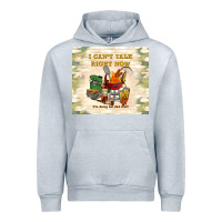 Heather Grey i can't talk right now Urban Hoodie - TumblerDesignByShophia