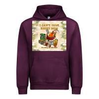 Mauve Wine i can't talk right now Urban Hoodie - TumblerDesignByShophia