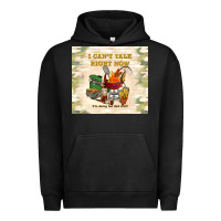 Pigment Black i can't talk right now Urban Hoodie - TumblerDesignByShophia