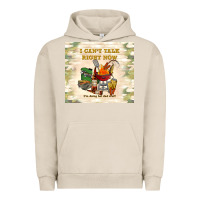 Pigment French Oak i can't talk right now Urban Hoodie - TumblerDesignByShophia
