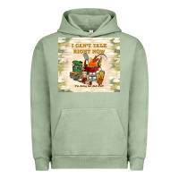 Pigment Oil Green i can't talk right now Urban Hoodie - TumblerDesignByShophia