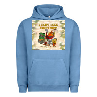 Pigment Pebble Blue i can't talk right now Urban Hoodie - TumblerDesignByShophia