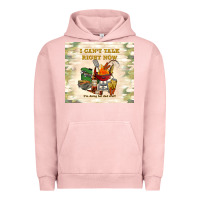 Pigment Salmon i can't talk right now Urban Hoodie - TumblerDesignByShophia