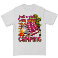 Dove Grey just a girl who loves camping Premium Tee - texasbilliewilder