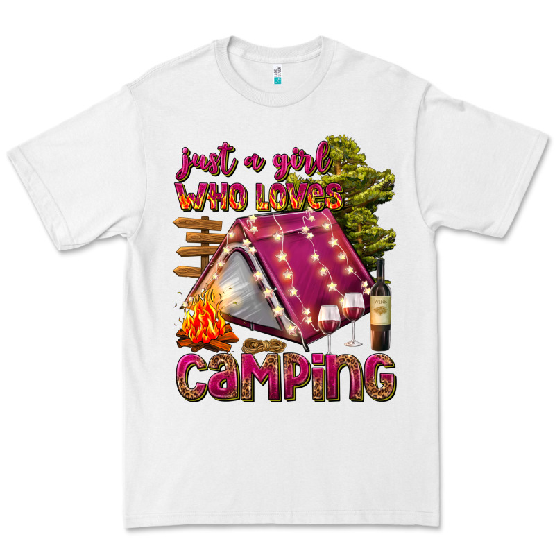 Just A Girl Who Loves Camping Premium Tee by texasbilliewilder | Teevron