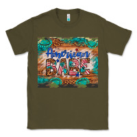 Army Green american babe Classic Tee - Artiststas