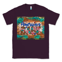 Plum american babe Classic Tee - Artiststas