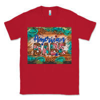Red american babe Classic Tee - Artiststas