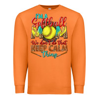 Carrot I'm a Softball mom we don't do that keep calm Premium Sweatshirt - BundleAndBundleShop