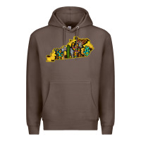 Coffee Kentucky Map Western Sunflower Pattern Premium Hoodie - Bettercallsaul