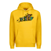 Lemon Kentucky Map Western Sunflower Pattern Premium Hoodie - Bettercallsaul