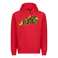 Red Kentucky Map Western Sunflower Pattern Premium Hoodie - Bettercallsaul