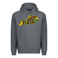 Rock Kentucky Map Western Sunflower Pattern Premium Hoodie - Bettercallsaul