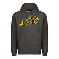 Smoke Kentucky Map Western Sunflower Pattern Premium Hoodie - Bettercallsaul