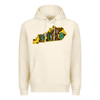 Tofu Kentucky Map Western Sunflower Pattern Premium Hoodie - Bettercallsaul