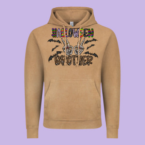 Halloween Brother Vintage Hoodie Designed By Cowhidedigitalart