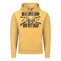 Vintage Mustard halloween brother Vintage Hoodie - CowhideDigitalArt