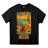 Black don't jesus done it that way western skeleton  12 oz can cooler  (slim Heavy Core Tee - Artiststas