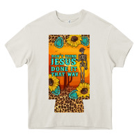 Cream don't jesus done it that way western skeleton  12 oz can cooler  (slim Heavy Core Tee - Artiststas