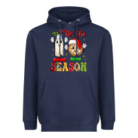 Navy tis the season Heavyweight Hoodie - MaliasSmallBusiness