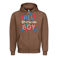 Chestnut all american boy Zipper Hoodie - MaliasSmallBusiness