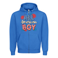 True Royal all american boy Zipper Hoodie - MaliasSmallBusiness