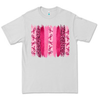 Dove Grey Breast Cancer Brushstrokes Premium Tee - RanaPortraitStore