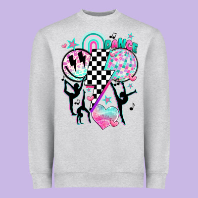 Retro Dance Heavyweight Sweatshirt Designed By Jahusdesignshop