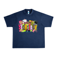 Navy school secretary Urban Heavy Tee - AdoDesignShop