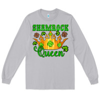 Moon Dust shamrock queen crown leopard glitter Long Sleeve Tee - Artiststas