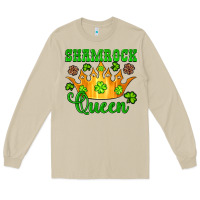 Mushroom shamrock queen crown leopard glitter Long Sleeve Tee - Artiststas