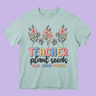 Teacher Plant Seeds That Grow Forever Heavy Core Tee Designed By Maliassmallbusiness