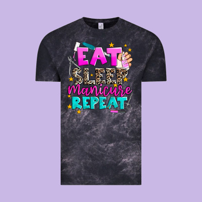 Eat Sleep Manicure Repeat Vintage Tee Designed By Adodesignshop