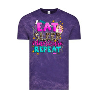 Cloud Purple eat sleep manicure repeat Vintage Tee - AdoDesignShop
