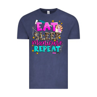 Vintage Denim eat sleep manicure repeat Vintage Tee - AdoDesignShop