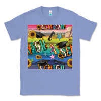 Colony Blue graduation seamless pattern Classic Tee - BundleAndBundleShop