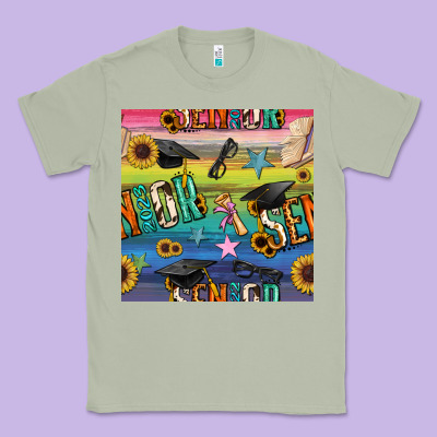 Graduation Seamless Pattern Classic Tee Designed By Bundleandbundleshop