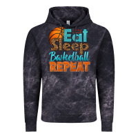 Cloud Black eat sleep basketball repeat Vintage Hoodie - HRA Design Shop