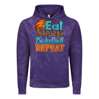Cloud Purple eat sleep basketball repeat Vintage Hoodie - HRA Design Shop